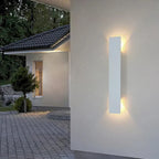 Aplique exterior LED de aluminio impermeable con iluminación arriba-abajo