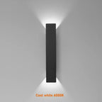 Aplique exterior LED de aluminio impermeable con iluminación arriba-abajo