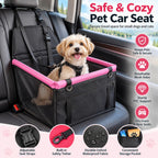 Asiento Elevador de Coche para Perros Pequeños y Gatos - Asiento de Viaje Estable para Reducir el Movimiento en Asientos