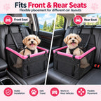 Asiento Elevador de Coche para Perros Pequeños y Gatos - Asiento de Viaje Estable para Reducir el Movimiento en Asientos