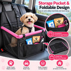 Asiento Elevador de Coche para Perros Pequeños y Gatos - Asiento de Viaje Estable para Reducir el Movimiento en Asientos