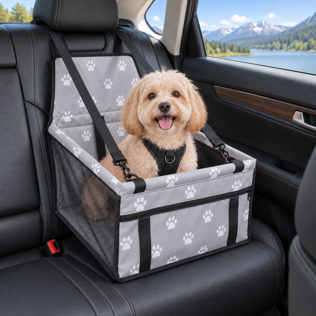 Asiento Elevador de Coche para Perros Pequeños y Gatos - Asiento de Viaje Estable para Reducir el Movimiento en Asientos