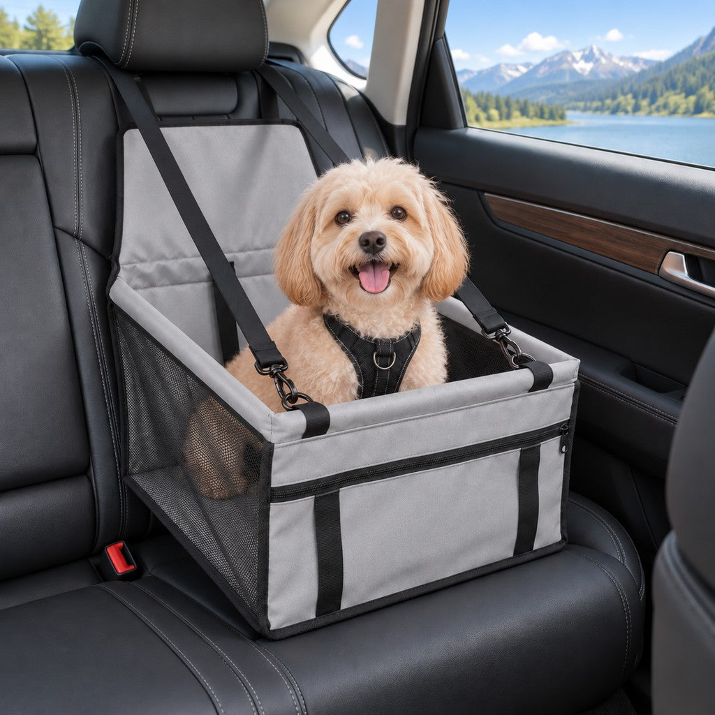 Asiento Elevador de Coche para Perros Pequeños y Gatos - Asiento de Viaje Estable para Reducir el Movimiento en Asientos