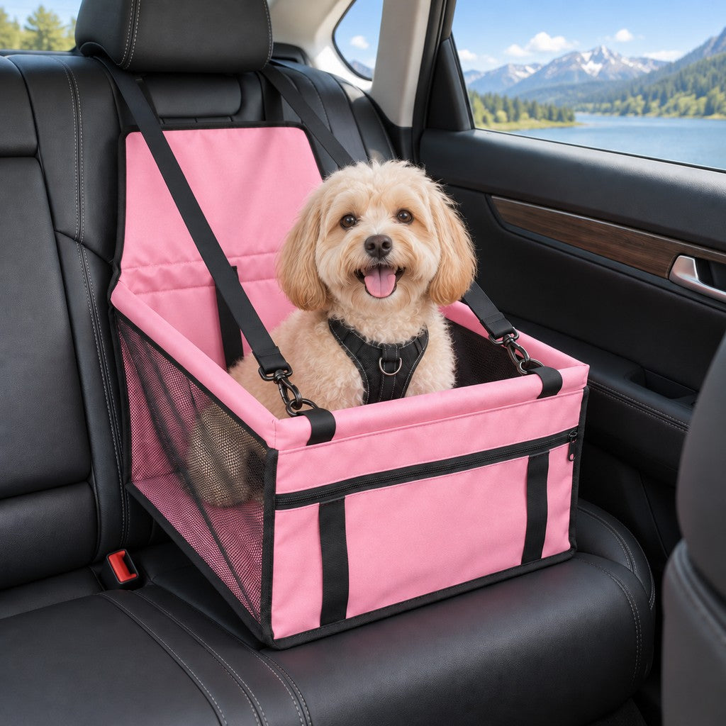 Asiento Elevador de Coche para Perros Pequeños y Gatos - Asiento de Viaje Estable para Reducir el Movimiento en Asientos