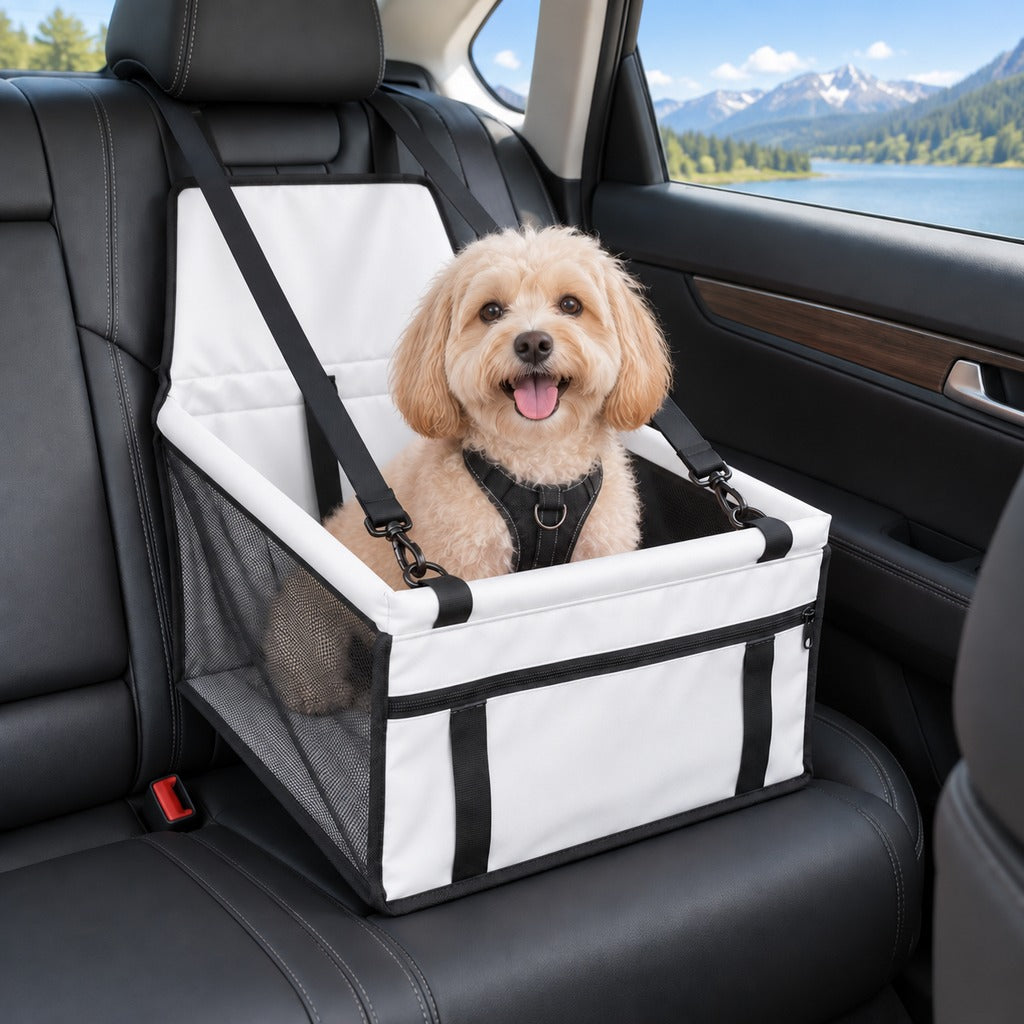 Asiento Elevador de Coche para Perros Pequeños y Gatos - Asiento de Viaje Estable para Reducir el Movimiento en Asientos