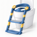Asiento reductor de inodoro con escalera plegable para niños