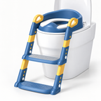 Asiento reductor de inodoro con escalera plegable para niños