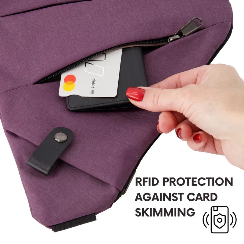 Bandolera antirrobo para almacenamiento seguro