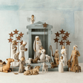 Belén navideño artesanal de 20 piezas