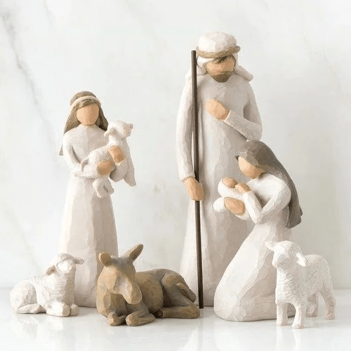 Belén navideño artesanal de 20 piezas