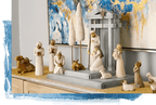 Belén navideño artesanal de 20 piezas