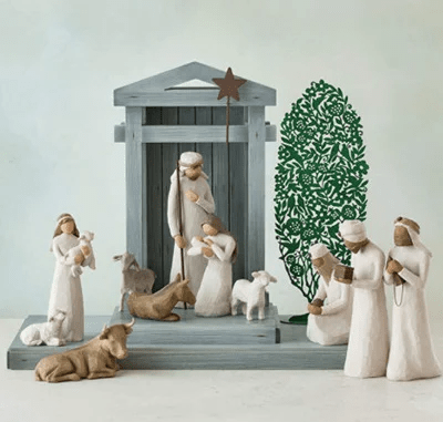 Belén navideño artesanal de 20 piezas
