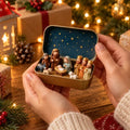 Belén navideño en caja decorativa