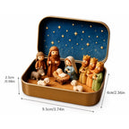 Belén navideño en caja decorativa