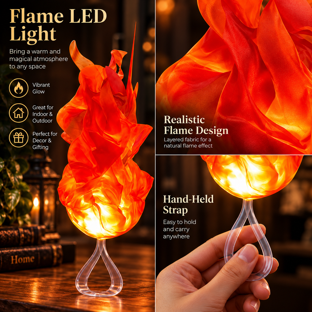 Bola de fuego flotante para cosplay