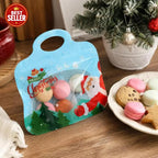 Bolsas navideñas para golosinas autocierre fácil – Diseño Papá Noel y muñeco de nieve | Resellables, aptas para alimento