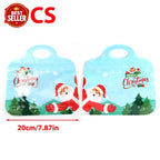 Bolsas navideñas para golosinas autocierre fácil – Diseño Papá Noel y muñeco de nieve | Resellables, aptas para alimento