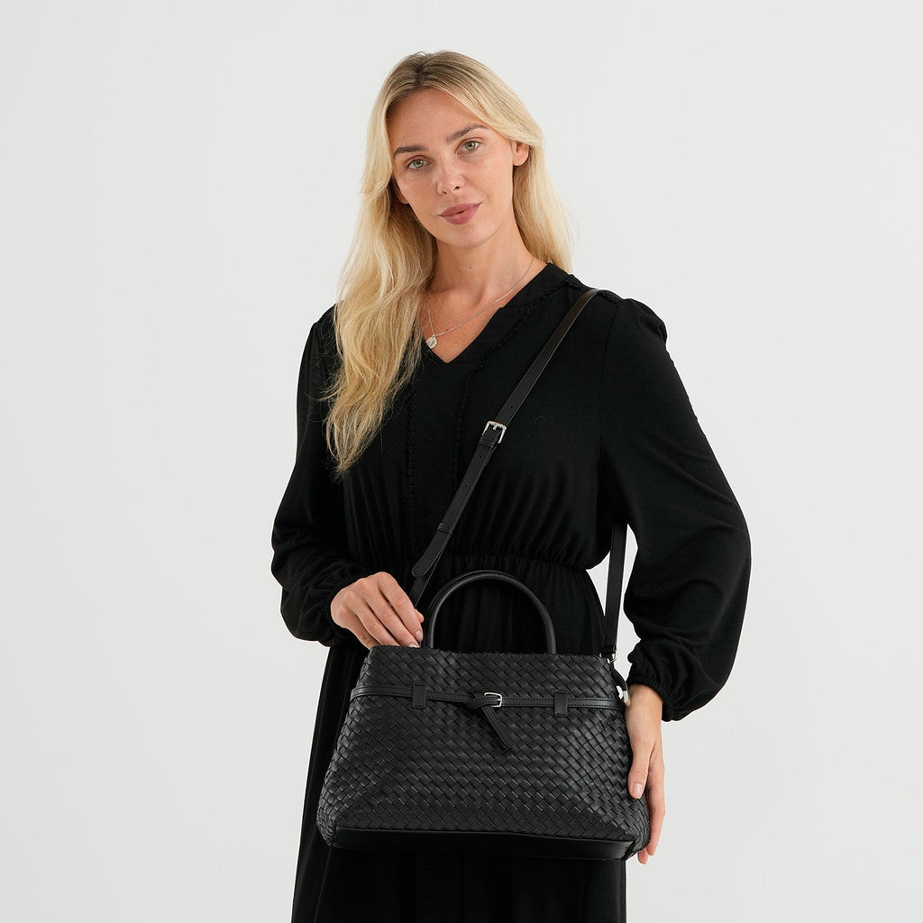 Bolso bandolera de Piel auténtica para mujer Valissiere con múltiples bolsillos