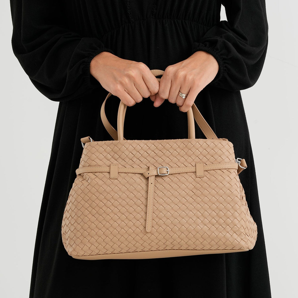 Bolso bandolera de Piel auténtica para mujer Valissiere con múltiples bolsillos