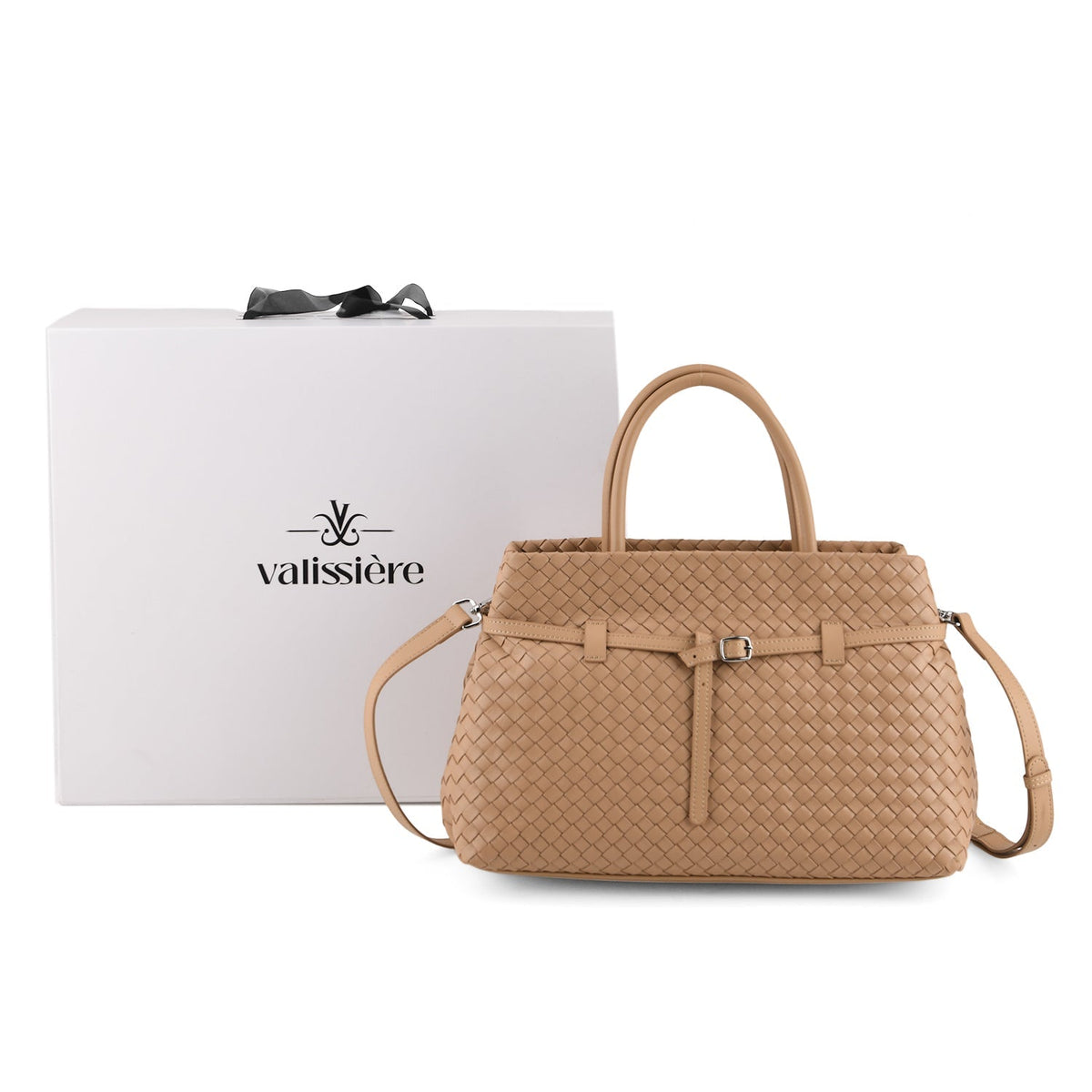 Bolso bandolera de Piel auténtica para mujer Valissiere con múltiples bolsillos