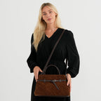 Bolso bandolera de Piel auténtica para mujer Valissiere con múltiples bolsillos