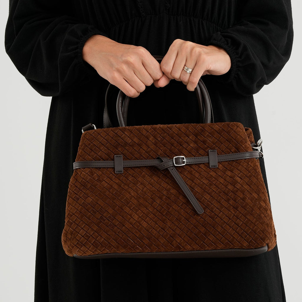 Bolso bandolera de Piel auténtica para mujer Valissiere con múltiples bolsillos