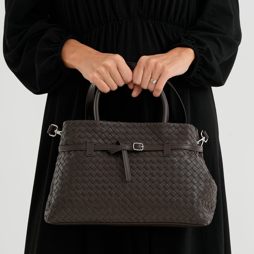Bolso bandolera de Piel auténtica para mujer Valissiere con múltiples bolsillos