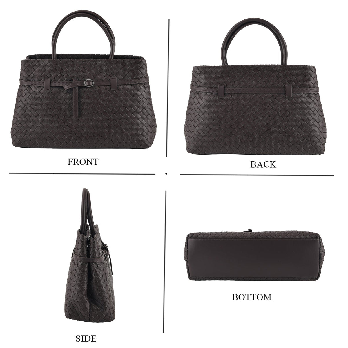 Bolso bandolera de Piel auténtica para mujer Valissiere con múltiples bolsillos