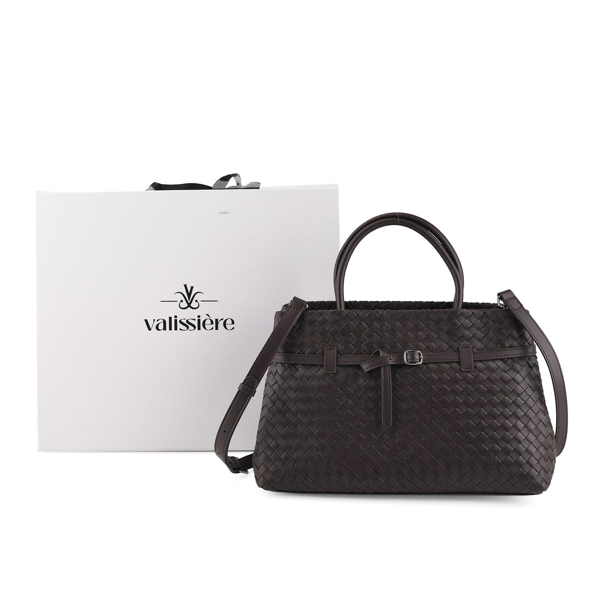 Bolso bandolera de Piel auténtica para mujer Valissiere con múltiples bolsillos