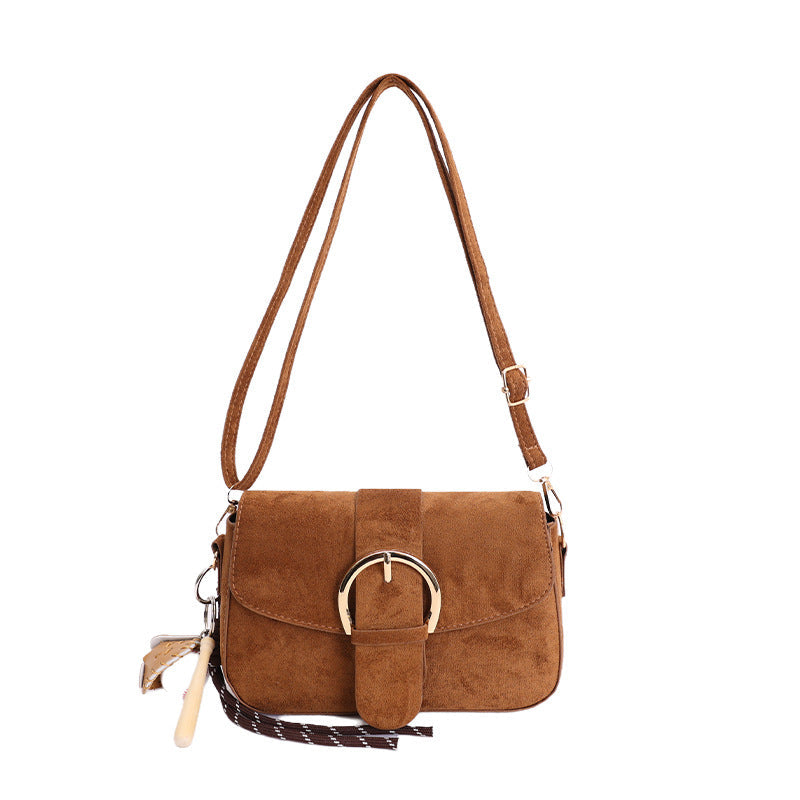 Bolso bandolera elegante de ante