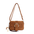 Bolso bandolera elegante de ante