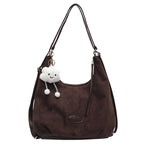 Bolso de hombro slouchy de ante suave
