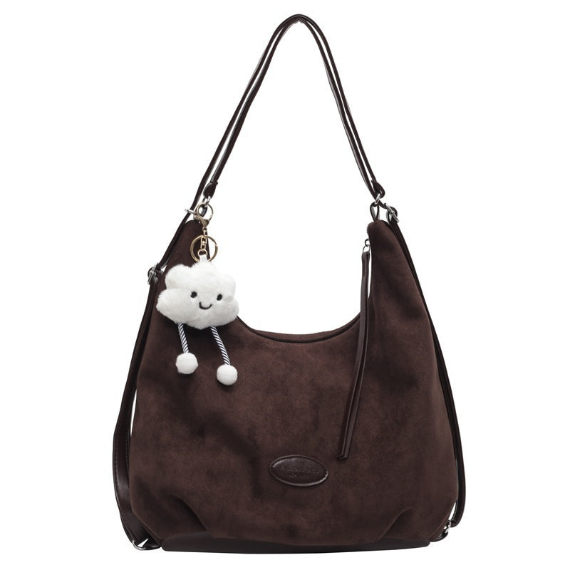Bolso de hombro slouchy de ante suave
