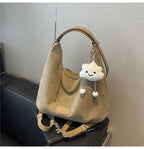 Bolso de hombro slouchy de ante suave