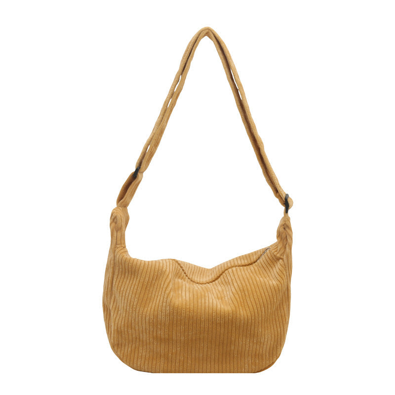 Bolso hobo de pana