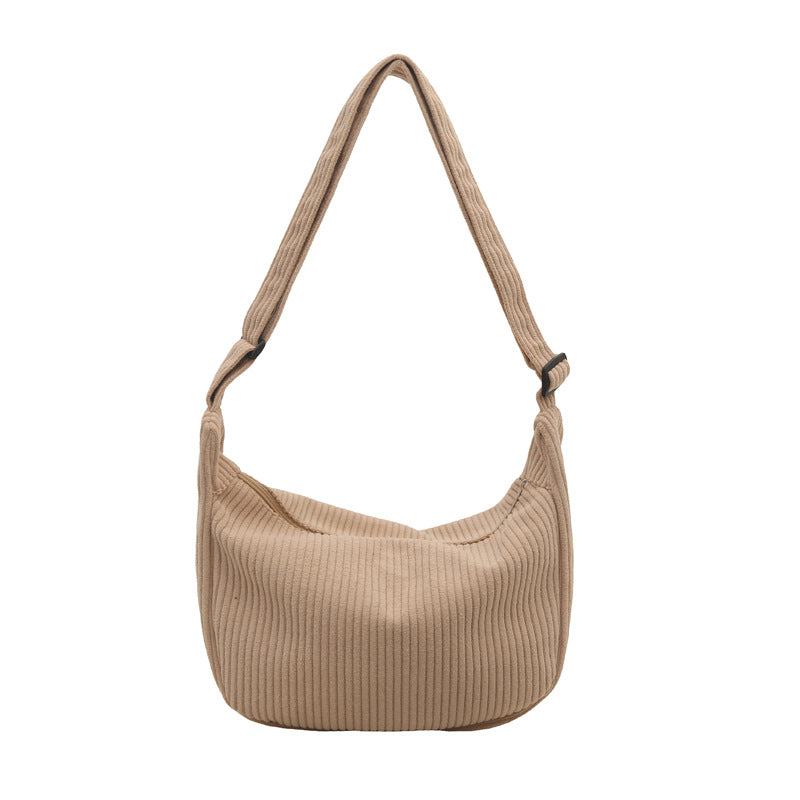 Bolso hobo de pana