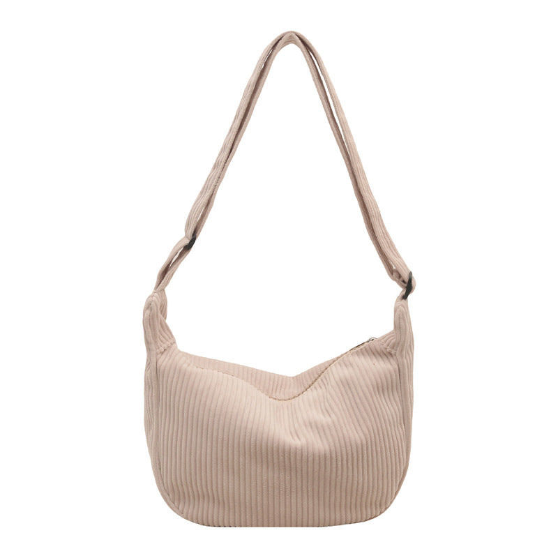 Bolso hobo de pana