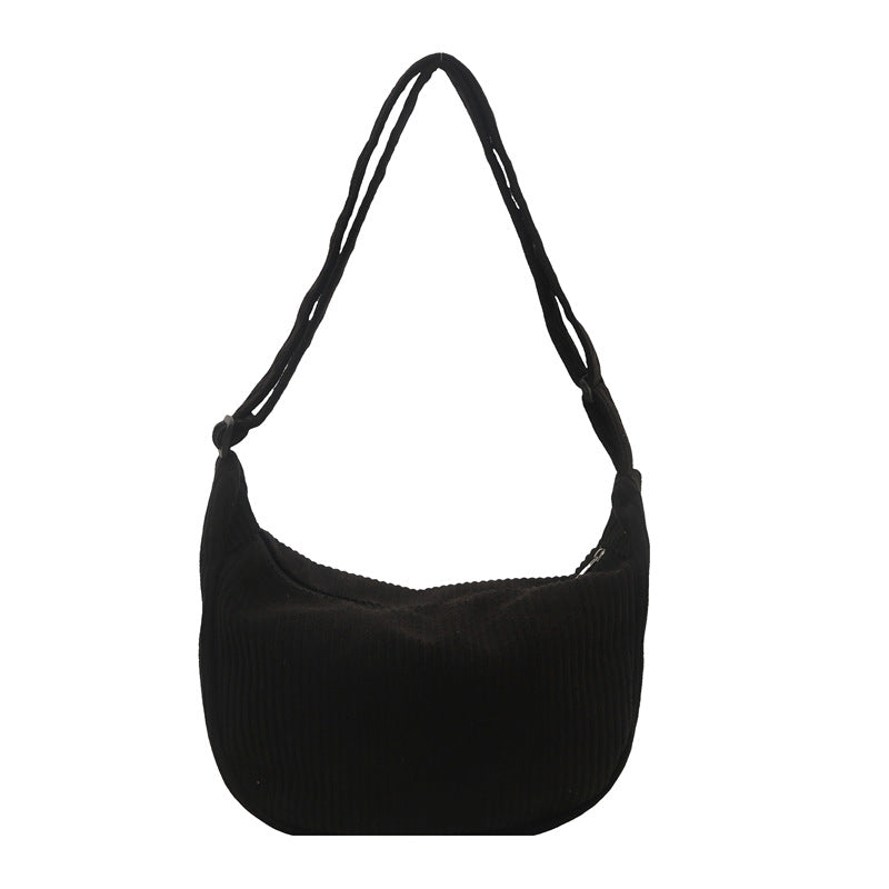 Bolso hobo de pana