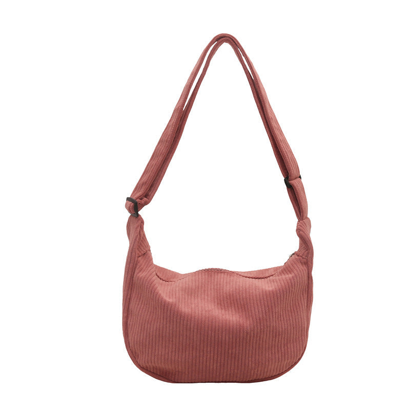 Bolso hobo de pana