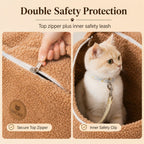 Transportín de Sherpa para Mascotas de Invierno para Paseos y Visitas al Veterinario - Base Estable, Bolso de Mano y Ban