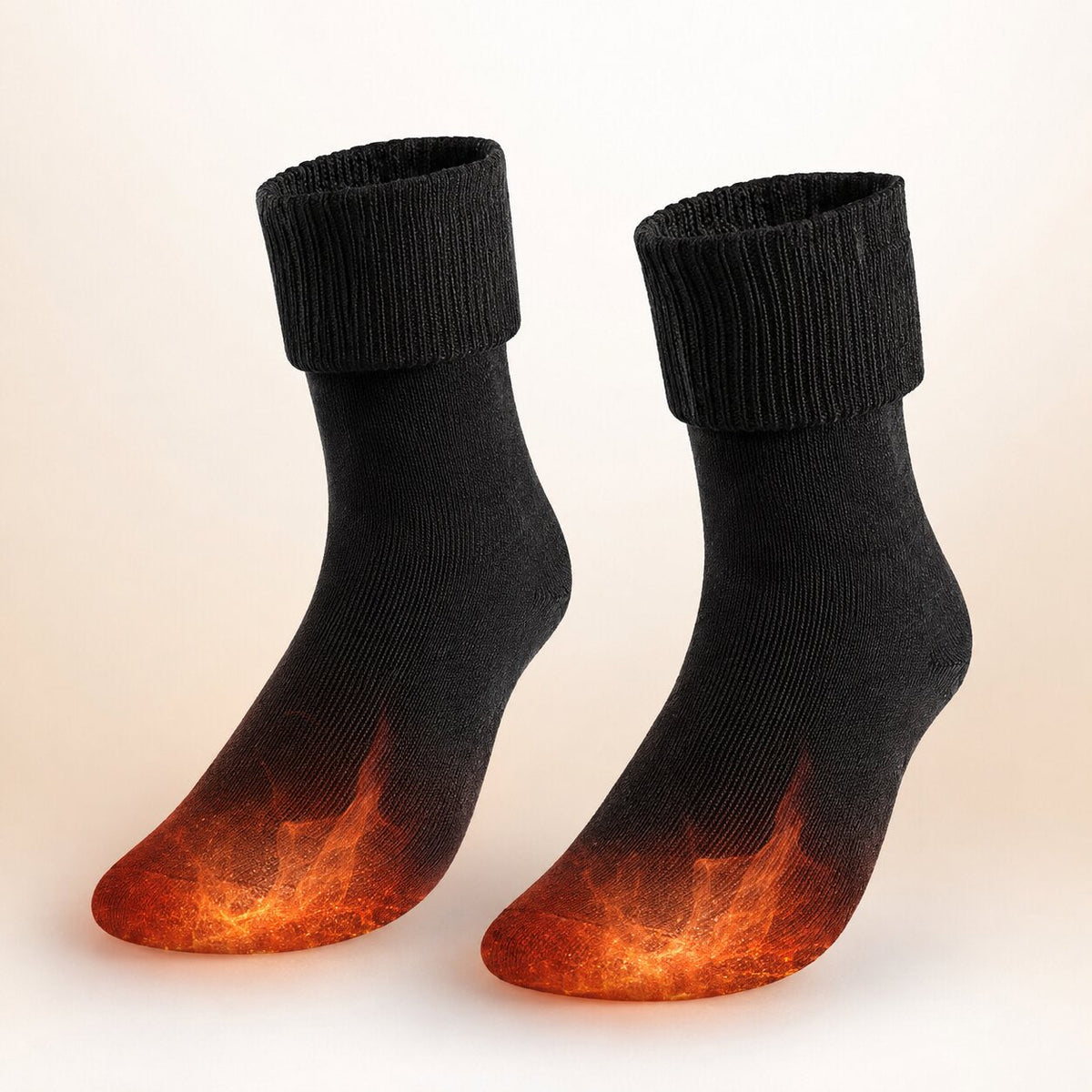 Calcetines calefactables para pies calientes