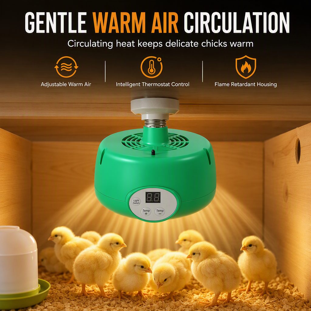 Calefactor para criadero con control inteligente de temperatura