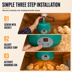 Calefactor para criadero con control inteligente de temperatura