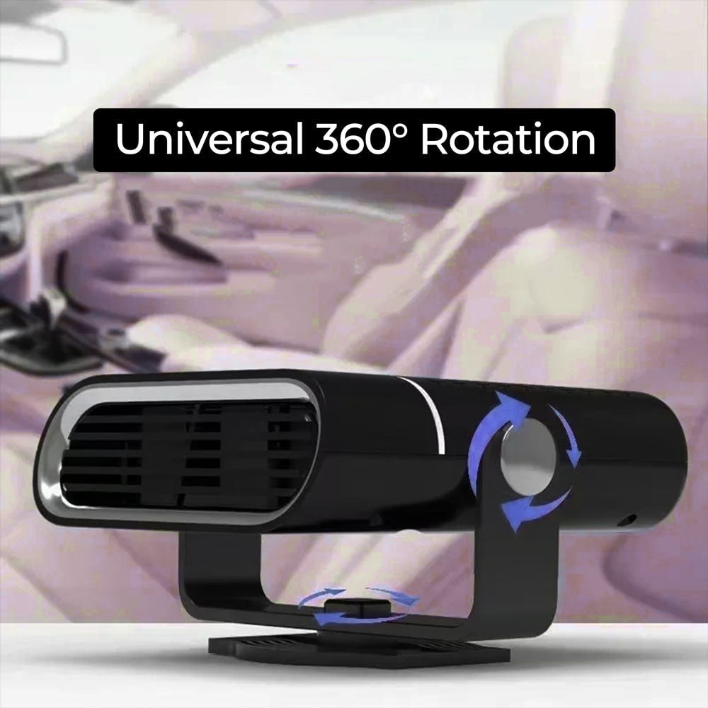 Calefactor portátil para coche con ventilador y desempañador rápido de 12 V