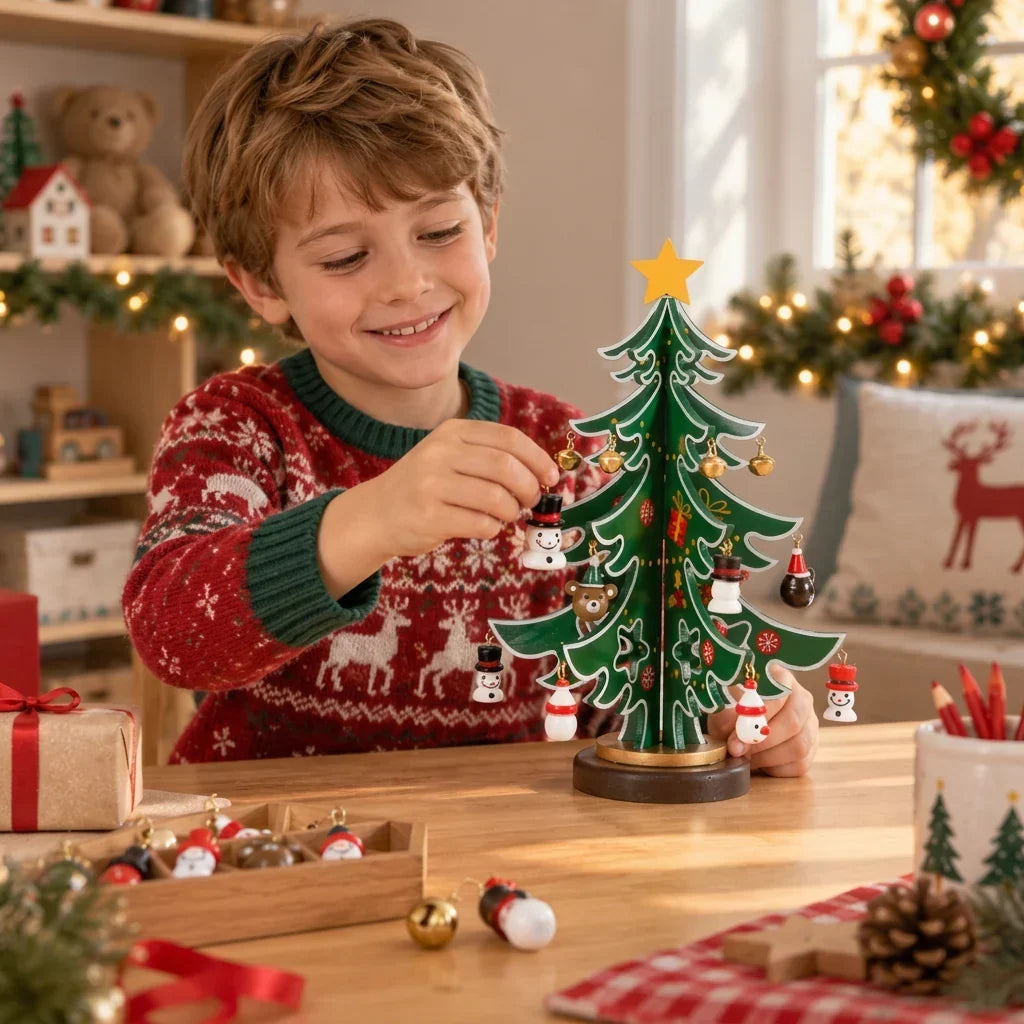Calendario de adviento de árbol de Navidad de 24 días