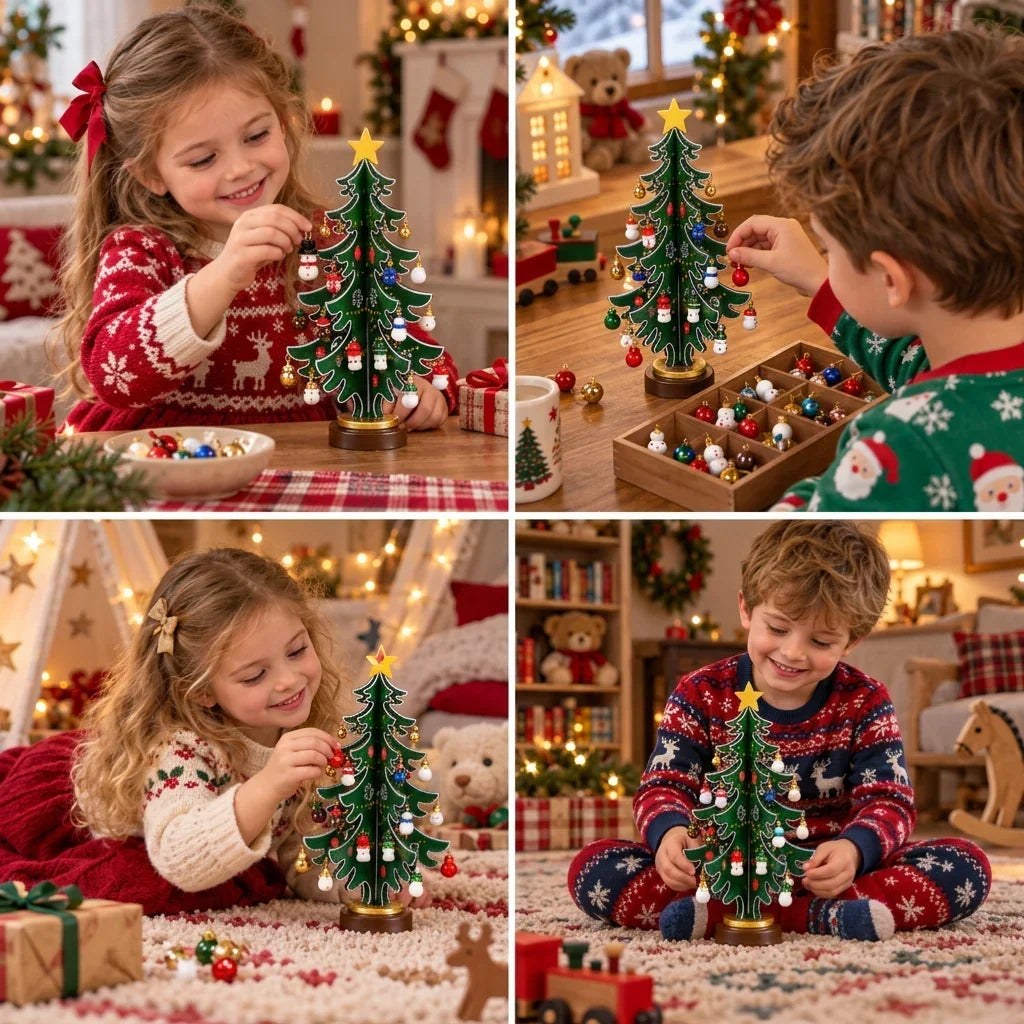 Calendario de adviento de árbol de Navidad de 24 días