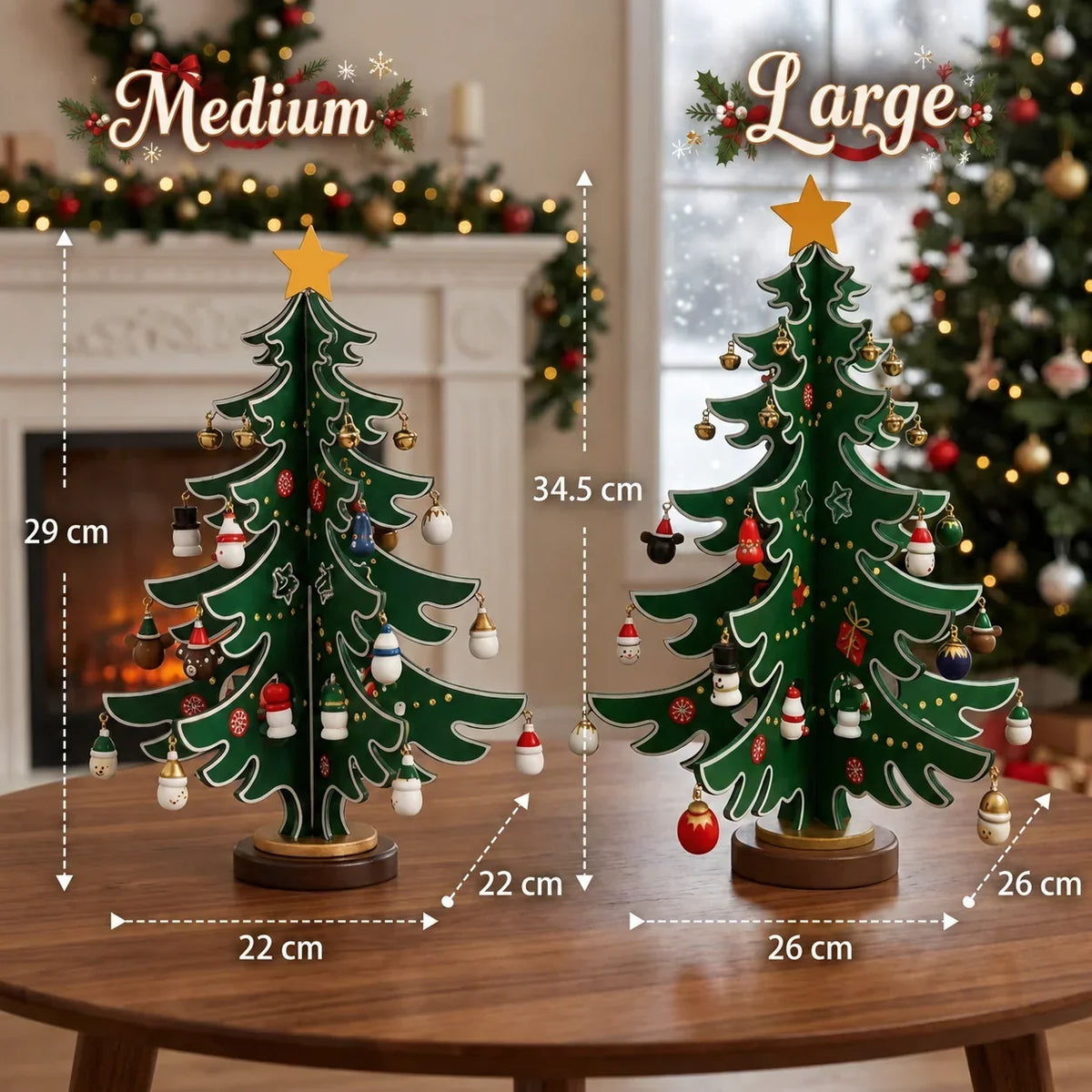 Calendario de adviento de árbol de Navidad de 24 días