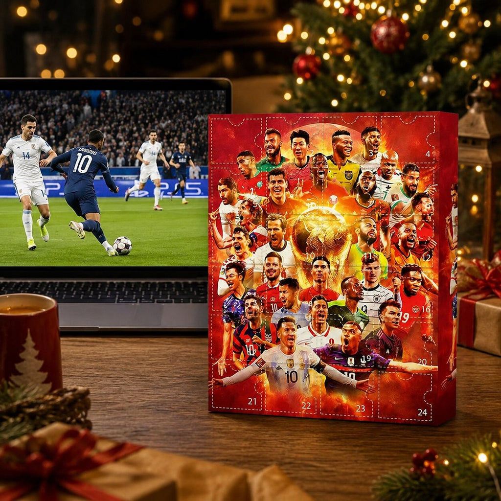 Calendario de Adviento de Fútbol para Niños con 24 Sorpresas Navideñas
