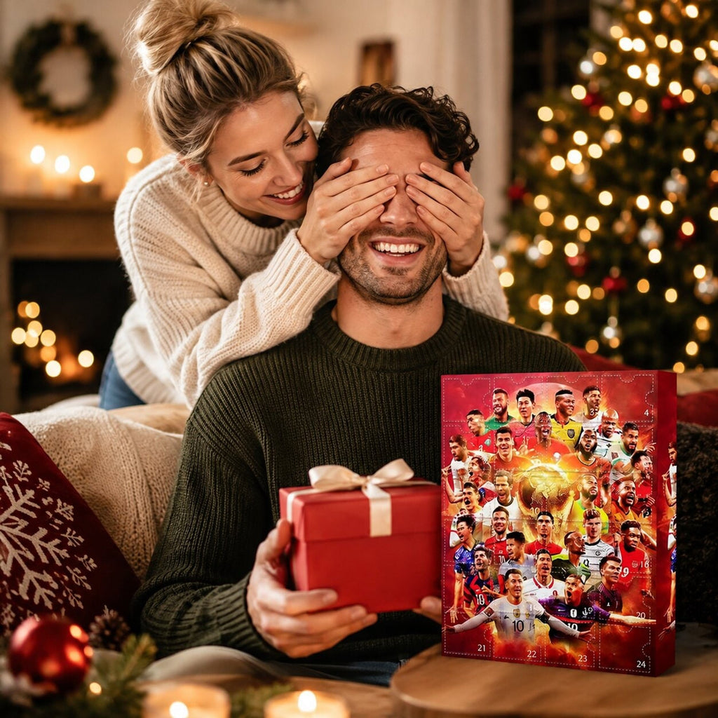 Calendario de Adviento de Fútbol para Niños con 24 Sorpresas Navideñas