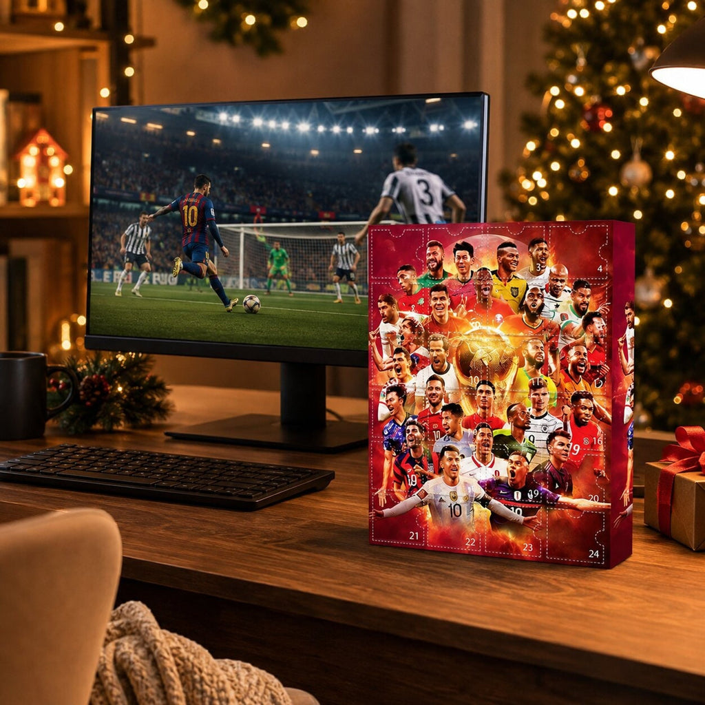 Calendario de Adviento de Fútbol para Niños con 24 Sorpresas Navideñas